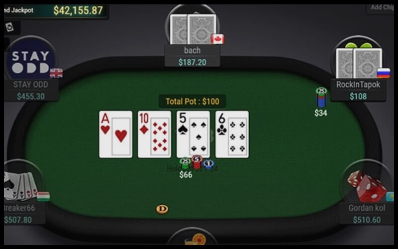 Đặt cược tại vòng Turn của game bài Poker